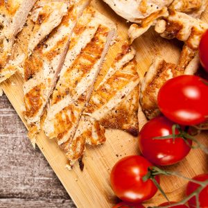 Pollo strisce arrosto