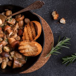 porcini trifolati in teglia